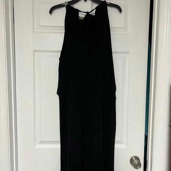 White House Black Market Black Dress with Silver Accents - Picture 9 of 11